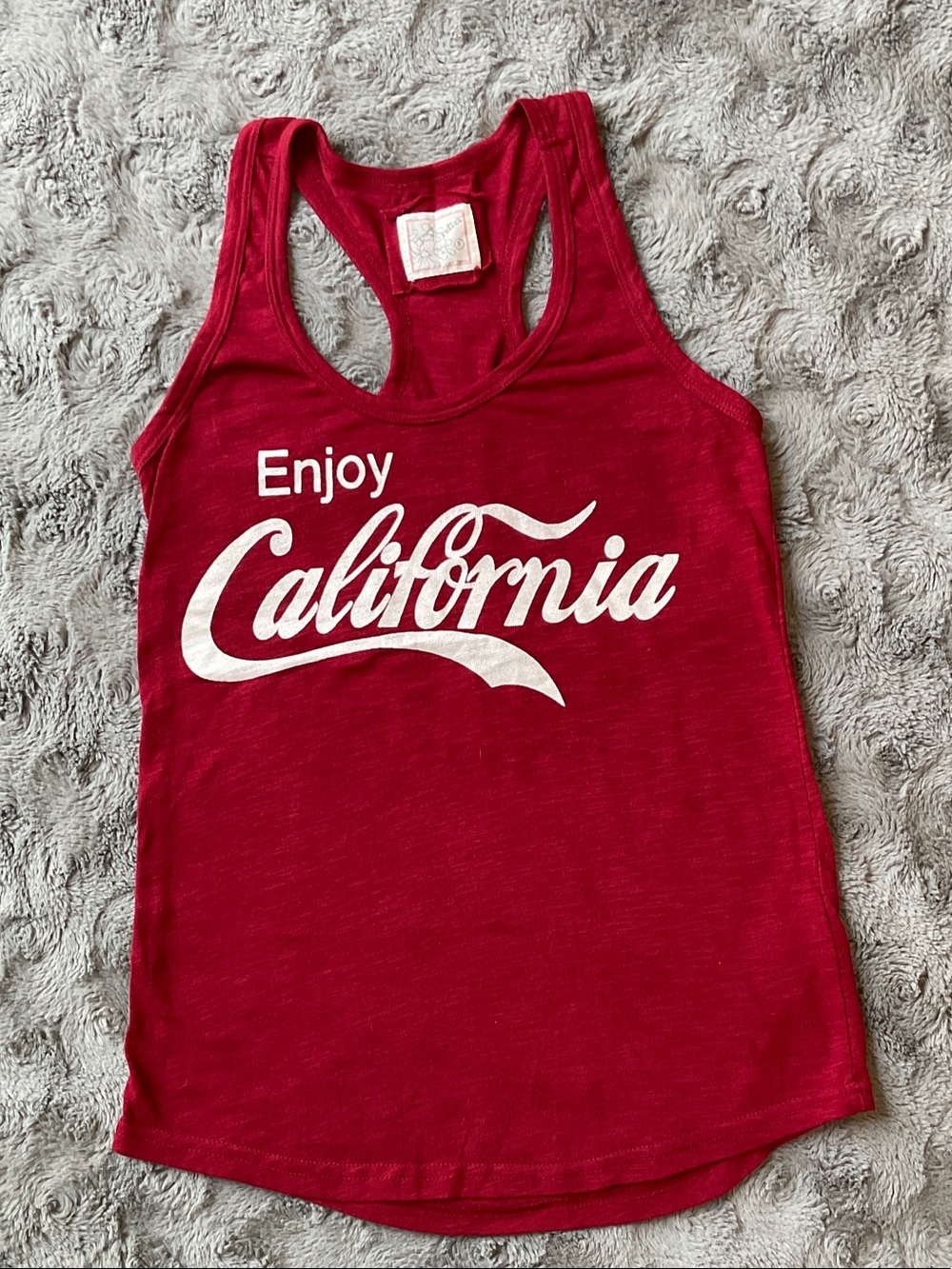 Reflex Women's Red 'Enjoy California' Tank Top